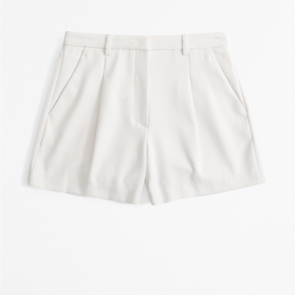 Abercrombie & Fitch High Waist White Shorts